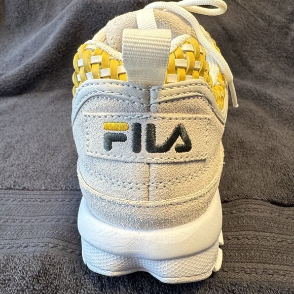 Fila Women's Beige and Yellow Sneakers - Picture 7 of 8